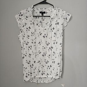 Butterfly Print Blouse